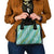 Hawaii Jade Vine Lei Shoulder Handbag Aloha Palaka Motif - Turquoise - Polynesian Pride