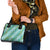 Hawaii Jade Vine Lei Shoulder Handbag Aloha Palaka Motif - Turquoise - Polynesian Pride