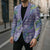 Hawaii Jade Vine Lei Blazer Aloha Palaka Motif - Purple - Polynesian Pride