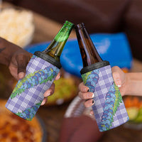 Hawaii Jade Vine Lei 4 in 1 Can Cooler Tumbler Aloha Palaka Motif - Purple - Polynesian Pride