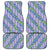 Hawaii Jade Vine Lei Car Mats Aloha Palaka Motif - Purple - Polynesian Pride