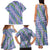 Hawaii Jade Vine Lei Family Matching Tank Maxi Dress and Hawaiian Shirt Aloha Palaka Motif - Purple - Polynesian Pride
