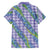 Hawaii Jade Vine Lei Family Matching Tank Maxi Dress and Hawaiian Shirt Aloha Palaka Motif - Purple - Polynesian Pride