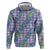 Hawaii Jade Vine Lei Hoodie Aloha Palaka Motif - Purple - Polynesian Pride