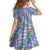 Hawaii Jade Vine Lei Kid Short Sleeve Dress Aloha Palaka Motif - Purple - Polynesian Pride