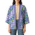 Hawaii Jade Vine Lei Kimono Aloha Palaka Motif - Purple - Polynesian Pride