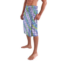 Hawaii Jade Vine Lei Lavalava Aloha Palaka Motif - Purple - Polynesian Pride