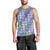 Hawaii Jade Vine Lei Men Tank Top Aloha Palaka Motif - Purple - Polynesian Pride