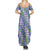 Hawaii Jade Vine Lei Summer Maxi Dress Aloha Palaka Motif - Purple - Polynesian Pride