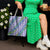 Hawaii Jade Vine Lei Tote Bag Aloha Palaka Motif - Purple - Polynesian Pride