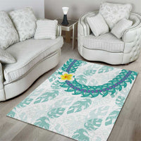 Jade Vine Lei Hawaii Area Rug Aloha Seamless Tropical Leaves - Polynesian Pride