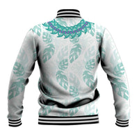 Jade Vine Lei Hawaii Baseball Jacket Aloha Seamless Tropical Leaves - Polynesian Pride