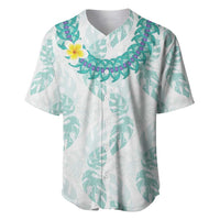 Jade Vine Lei Hawaii Baseball Jersey Aloha Seamless Tropical Leaves - Polynesian Pride