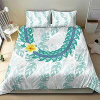 Jade Vine Lei Hawaii Bedding Set Aloha Seamless Tropical Leaves - Polynesian Pride