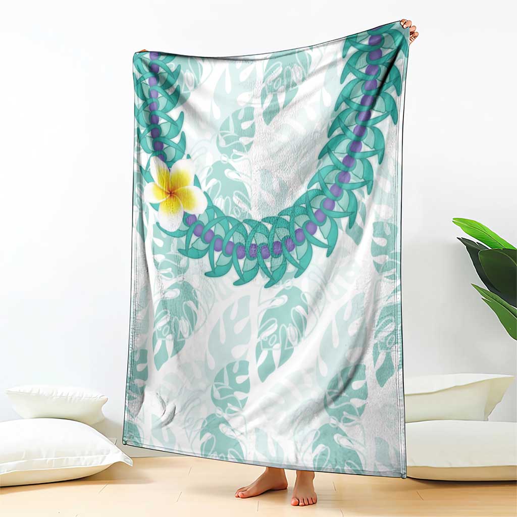 Jade Vine Lei Hawaii Blanket Aloha Seamless Tropical Leaves - Polynesian Pride