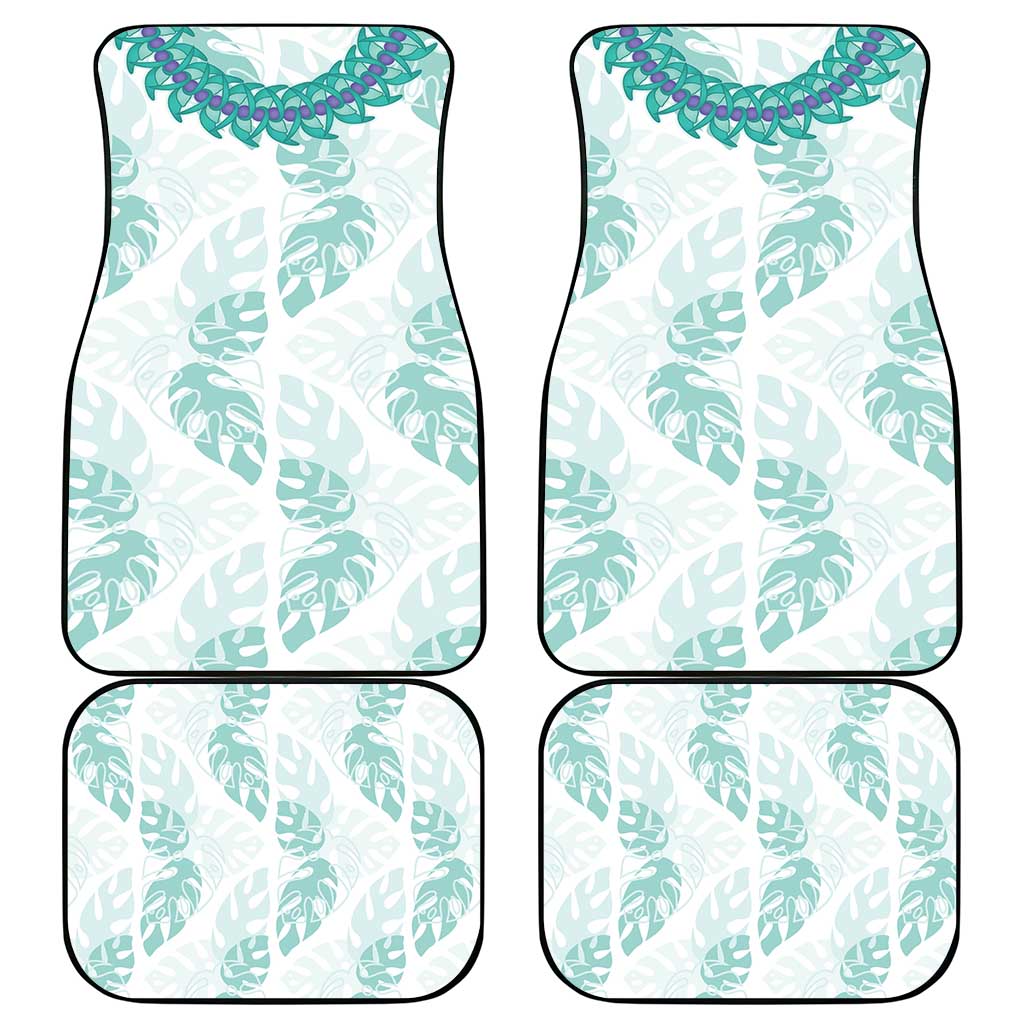 Jade Vine Lei Hawaii Car Mats Aloha Seamless Tropical Leaves - Polynesian Pride