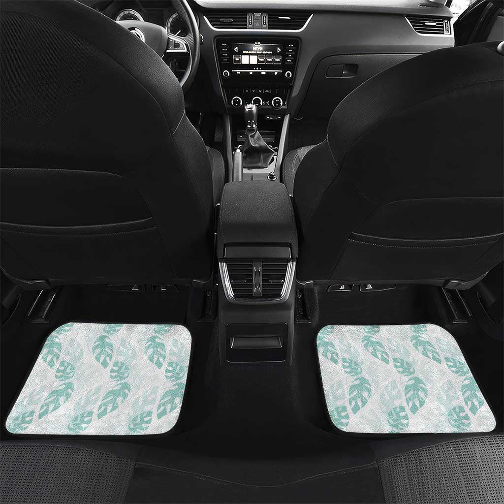 Jade Vine Lei Hawaii Car Mats Aloha Seamless Tropical Leaves - Polynesian Pride