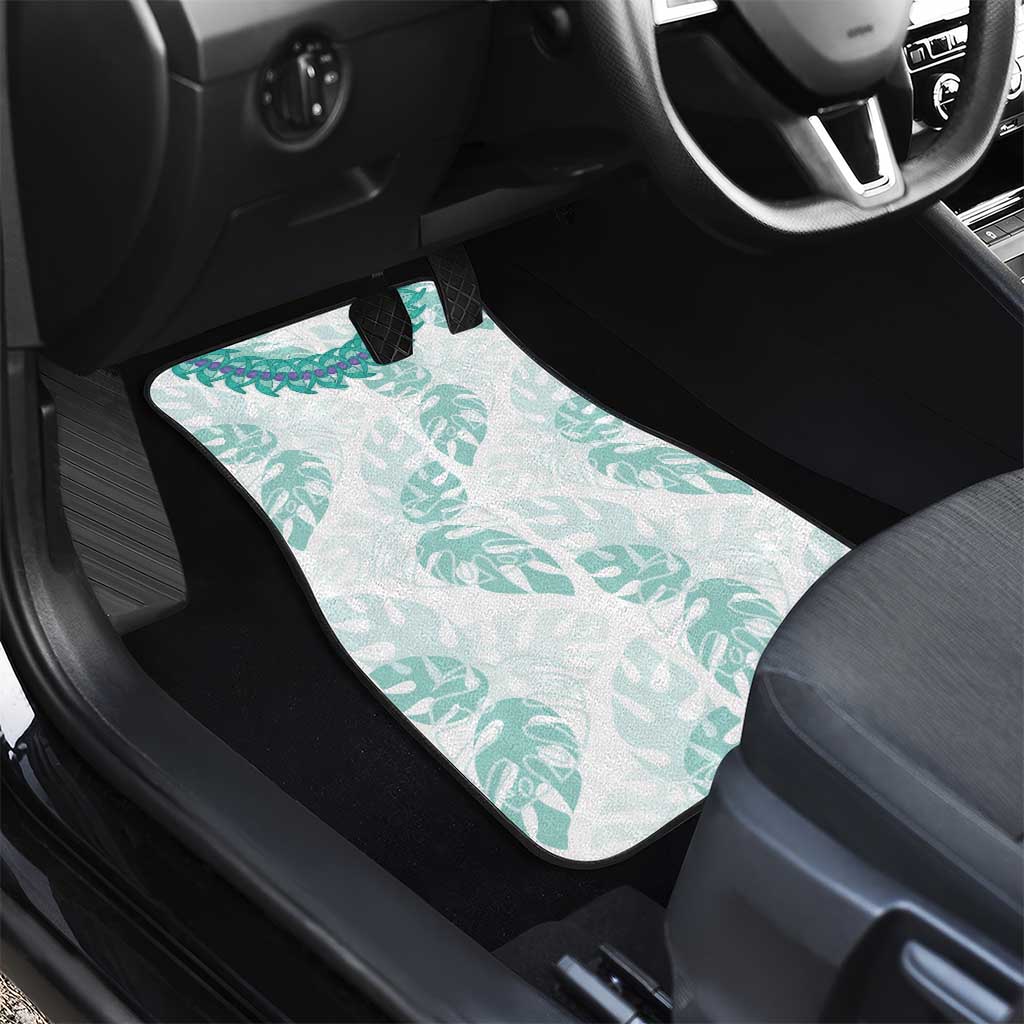Jade Vine Lei Hawaii Car Mats Aloha Seamless Tropical Leaves - Polynesian Pride