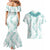 Jade Vine Lei Hawaii Couples Matching Mermaid Dress and Hawaiian Shirt Aloha Seamless Tropical Leaves - Polynesian Pride