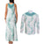 Jade Vine Lei Hawaii Couples Matching Tank Maxi Dress and Long Sleeve Button Shirt Aloha Seamless Tropical Leaves - Polynesian Pride