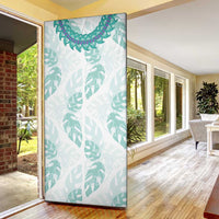 Jade Vine Lei Hawaii Door Cover Aloha Seamless Tropical Leaves - Polynesian Pride