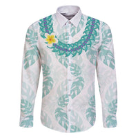 Jade Vine Lei Hawaii Family Matching Puletasi and Hawaiian Shirt Aloha Seamless Tropical Leaves - Polynesian Pride