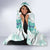 Jade Vine Lei Hawaii Hooded Blanket Aloha Seamless Tropical Leaves - Polynesian Pride