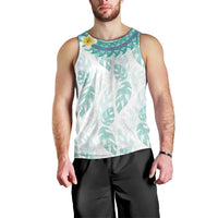 Jade Vine Lei Hawaii Men Tank Top Aloha Seamless Tropical Leaves - Polynesian Pride