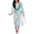 Jade Vine Lei Hawaii Off The Shoulder Long Sleeve Dress Aloha Seamless Tropical Leaves - Polynesian Pride