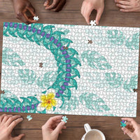 Jade Vine Lei Hawaii Puzzle Aloha Seamless Tropical Leaves - Polynesian Pride