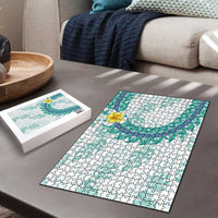 Jade Vine Lei Hawaii Puzzle Aloha Seamless Tropical Leaves - Polynesian Pride