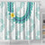 Jade Vine Lei Hawaii Shower Curtain Aloha Seamless Tropical Leaves - Polynesian Pride