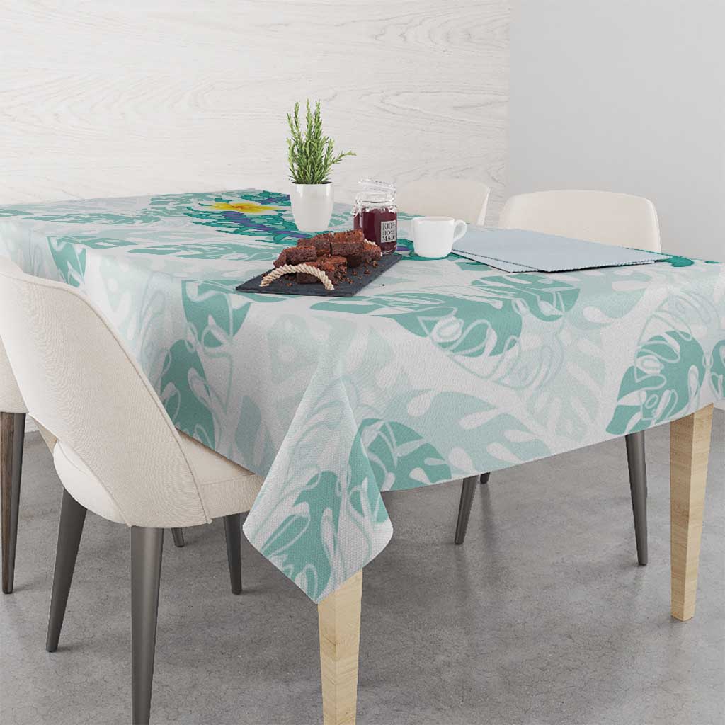 Jade Vine Lei Hawaii Tablecloth Aloha Seamless Tropical Leaves - Polynesian Pride