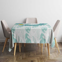 Jade Vine Lei Hawaii Tablecloth Aloha Seamless Tropical Leaves - Polynesian Pride