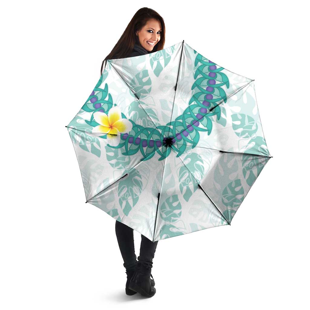 Jade Vine Lei Hawaii Umbrella Aloha Seamless Tropical Leaves - Polynesian Pride
