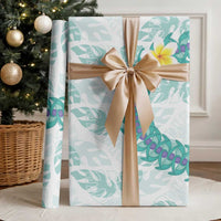 Jade Vine Lei Hawaii Wrapping Paper Aloha Seamless Tropical Leaves - Polynesian Pride