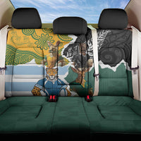 Rugby 2025 Championship Back Car Seat Cover Southern Hemisphere Countries Mascots - Polynesian Pride