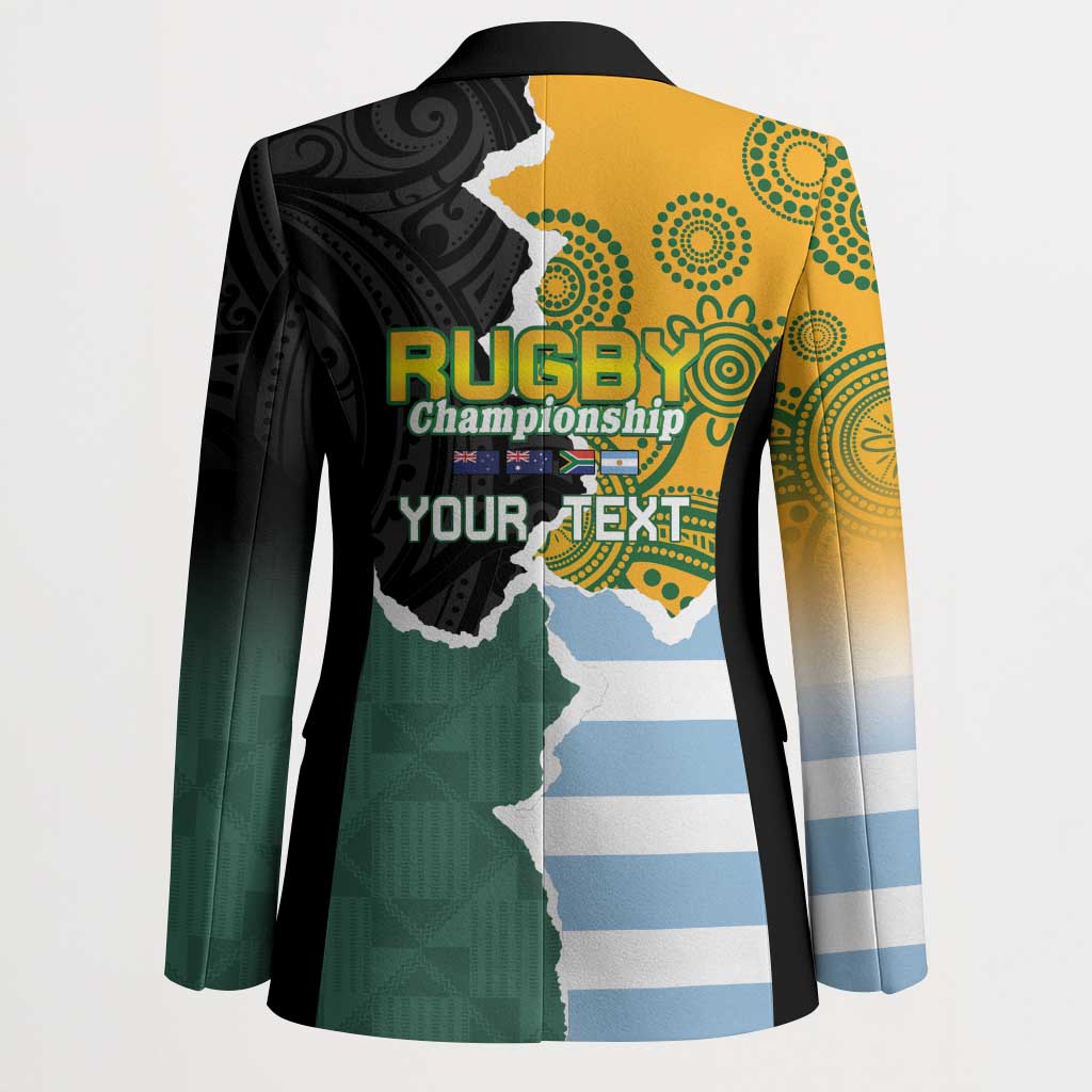 Personalised Rugby 2025 Championship Blazer Southern Hemisphere Countries Mascots - Polynesian Pride