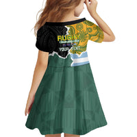 Personalised Rugby 2025 Championship Family Matching Long Sleeve Bodycon Dress and Hawaiian Shirt Southern Hemisphere Countries Mascots LT14 - Polynesian Pride