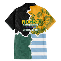 Personalised Rugby 2025 Championship Family Matching Mermaid Dress and Hawaiian Shirt Southern Hemisphere Countries Mascots LT14 - Polynesian Pride