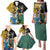 Personalised Rugby 2025 Championship Family Matching Puletasi and Hawaiian Shirt Southern Hemisphere Countries Mascots - Polynesian Pride
