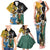 Personalised Rugby 2025 Championship Family Matching Tank Maxi Dress and Hawaiian Shirt Southern Hemisphere Countries Mascots - Polynesian Pride