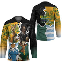 Personalised Rugby 2025 Championship Hockey Jersey Southern Hemisphere Countries Mascots - Polynesian Pride