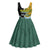Personalised Rugby 2025 Championship Midi Dress Southern Hemisphere Countries Mascots - Polynesian Pride