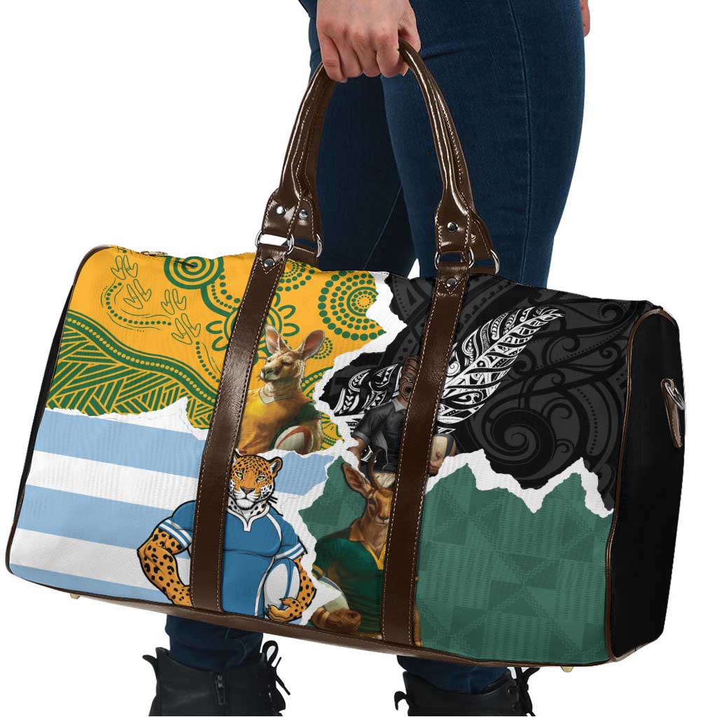 Rugby 2025 Championship Travel Bag Southern Hemisphere Countries Mascots LT14 - Polynesian Pride