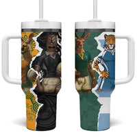 Rugby 2025 Championship Tumbler With Handle Southern Hemisphere Countries Mascots - Polynesian Pride
