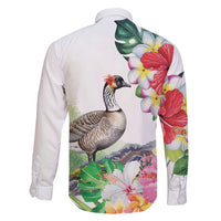Aloha Hawaii Nene Goose Family Matching Mermaid Dress and Hawaiian Shirt Tropical Flowers Watercolor Stylized - Polynesian Pride