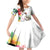 Aloha Hawaii Nene Goose Family Matching Off Shoulder Short Dress and Hawaiian Shirt Tropical Flowers Watercolor Stylized - Polynesian Pride