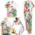 Aloha Hawaii Nene Goose Family Matching Tank Maxi Dress and Hawaiian Shirt Tropical Flowers Watercolor Stylized - Polynesian Pride