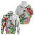Aloha Hawaii Nene Goose Hoodie Tropical Flowers Watercolor Stylized - Polynesian Pride